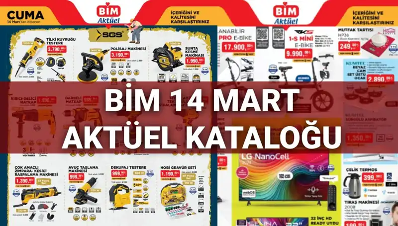 BİM 14 Mart Cuma Aktüel Kataloğu: Elektrikli Süpürge ve Daha Fazlası Raflarda