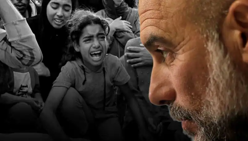 Pep Guardiola, Gazze Üzerine Duygusal Açıklamalarda Bulundu