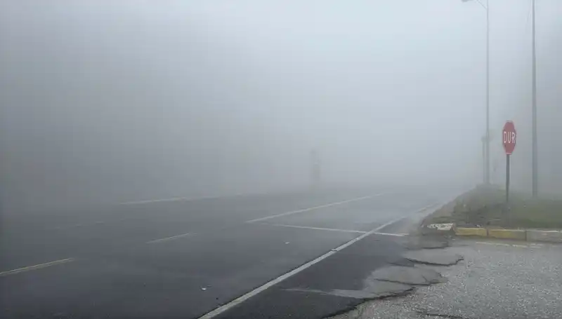 Bolu Dağı'nda Sis Etkisi, Görüş Mesafesini Tehlikeye Attı