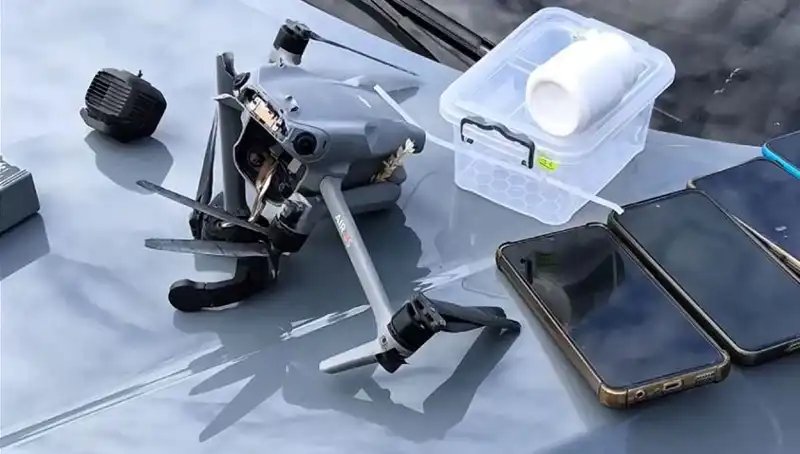 Uyuşturucu Sevkıyatı İçin Kullanılan Drone Hava Muharebesinde Düşürüldü