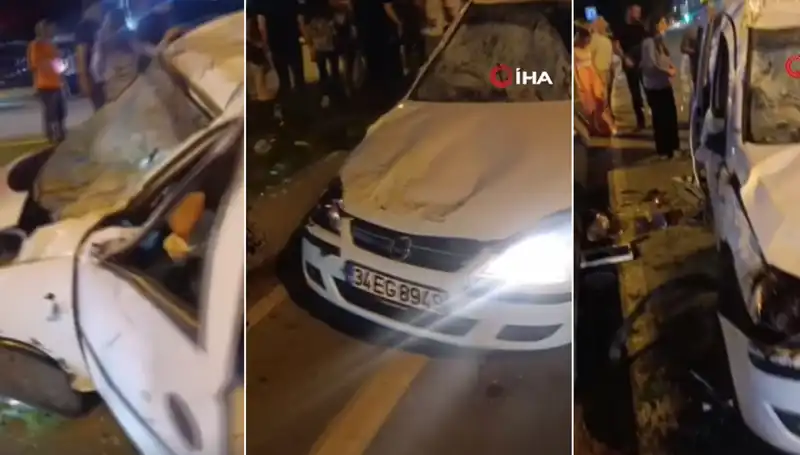 İstanbul Sahil Yolunda Şaşırtıcı Kaza: Ucuz Atlattılar!