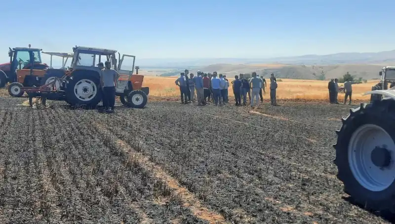 Yozgat’ta Korkunç Yangın: 100 Dönüm Tarım Alanı Küle Döndü