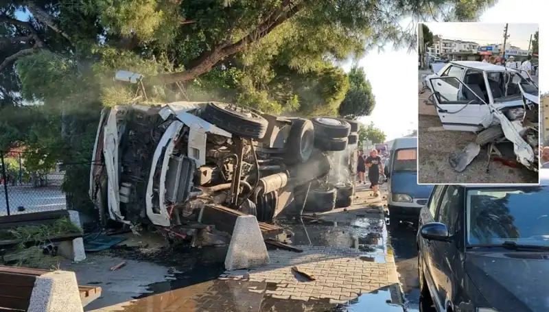 Freni Patlayan Kamyon, Trafikte Faciaya Sebep Oldu!