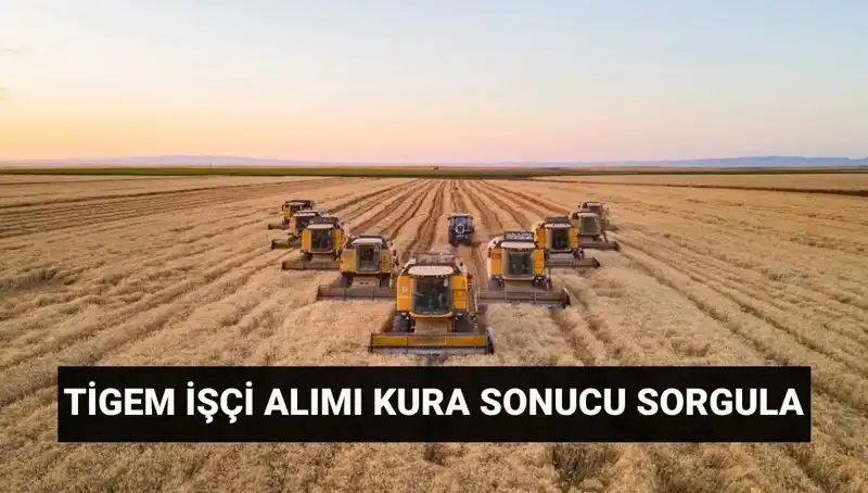 TİGEM Kura Sonuçları Açıklandı: İşçi Alım Sürecinde Yeni Gelişmeler!
