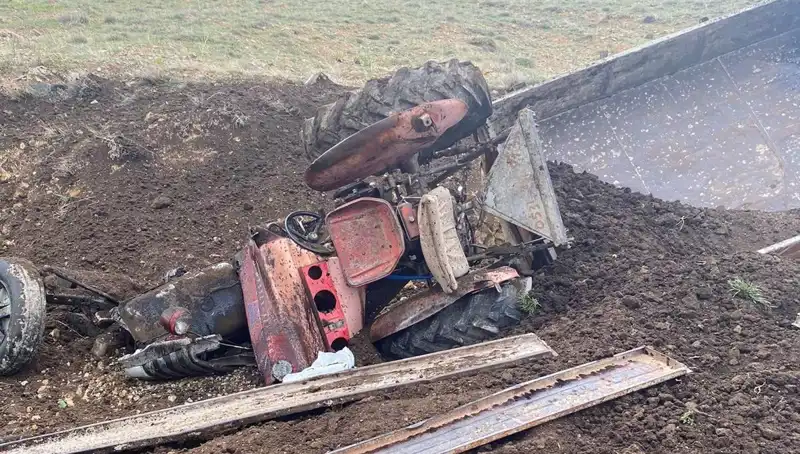 Kayseri'de Traktör Kontrolden Çıktı, Şarampole Yuvarlandı: Neyin Sesi?