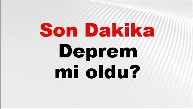 Muğla'da Son Dakika Deprem! Nerede ve Ne Zaman Oldu?