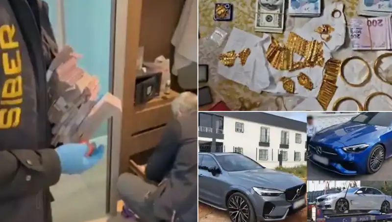 39 Şehirde Dev Operasyon: Balya Balya Paralar ve Lüks Araçlar Ele Geçirildi