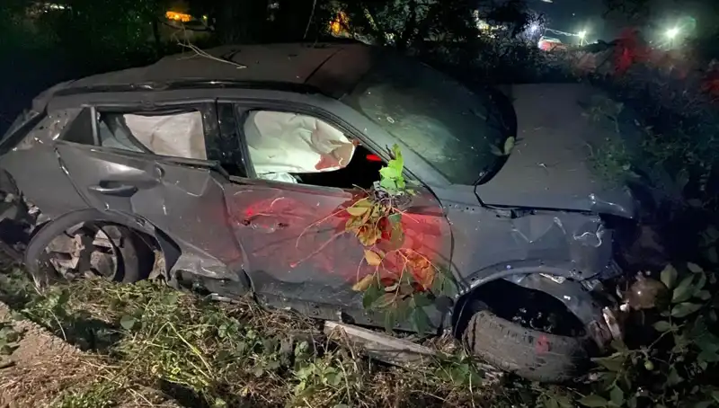 Alkollü Sürücü Takla Attı, Araç Kullanılamaz Hale Geldi