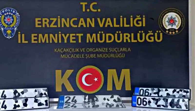 Erzincan'da "APP Plaka" Operasyonuyla Suç Şebekesine Darbe!
