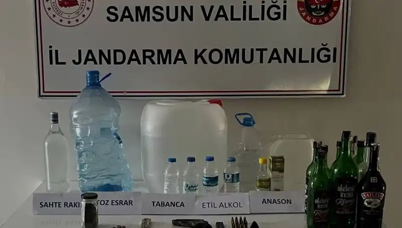Samsun'da Dev Sahte İçki Operasyonu: Çürümüş İçkiler Ele Geçirildi!